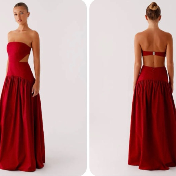 Aamari Maxi Dress - Red (Peppermayo) - Picture 2 of 2